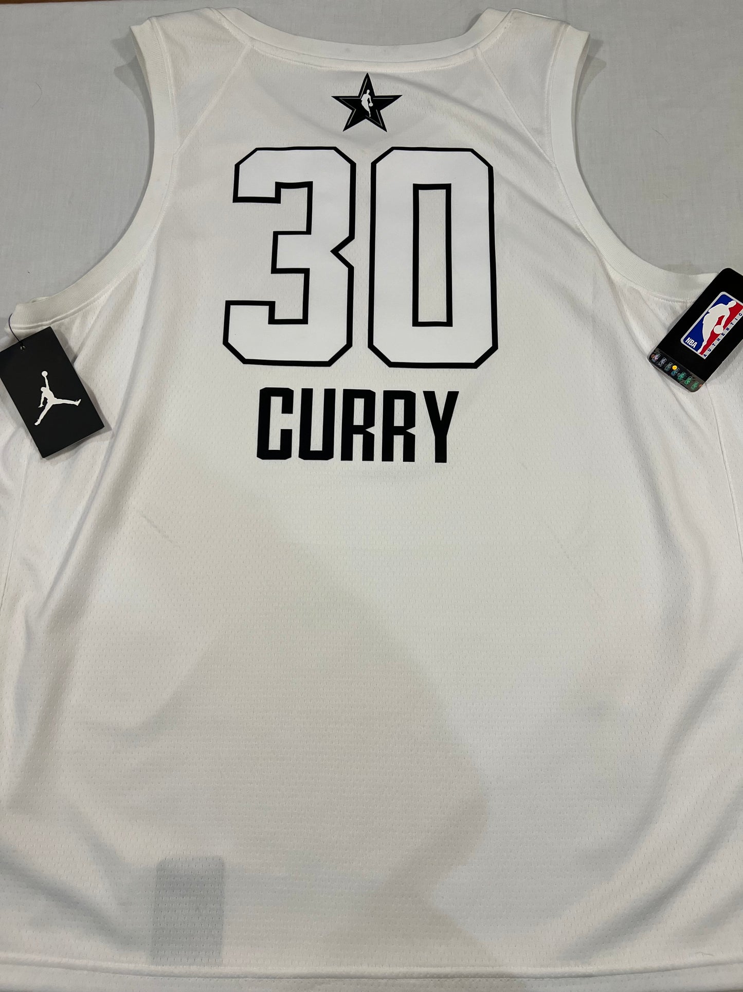 Stephen Curry 2018 Jordan White All-Star Swingman XXL Jersey