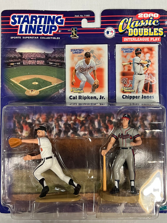 Cal Ripken Jr. & Chipper Jones Duo Starting Lineup w/ Cards