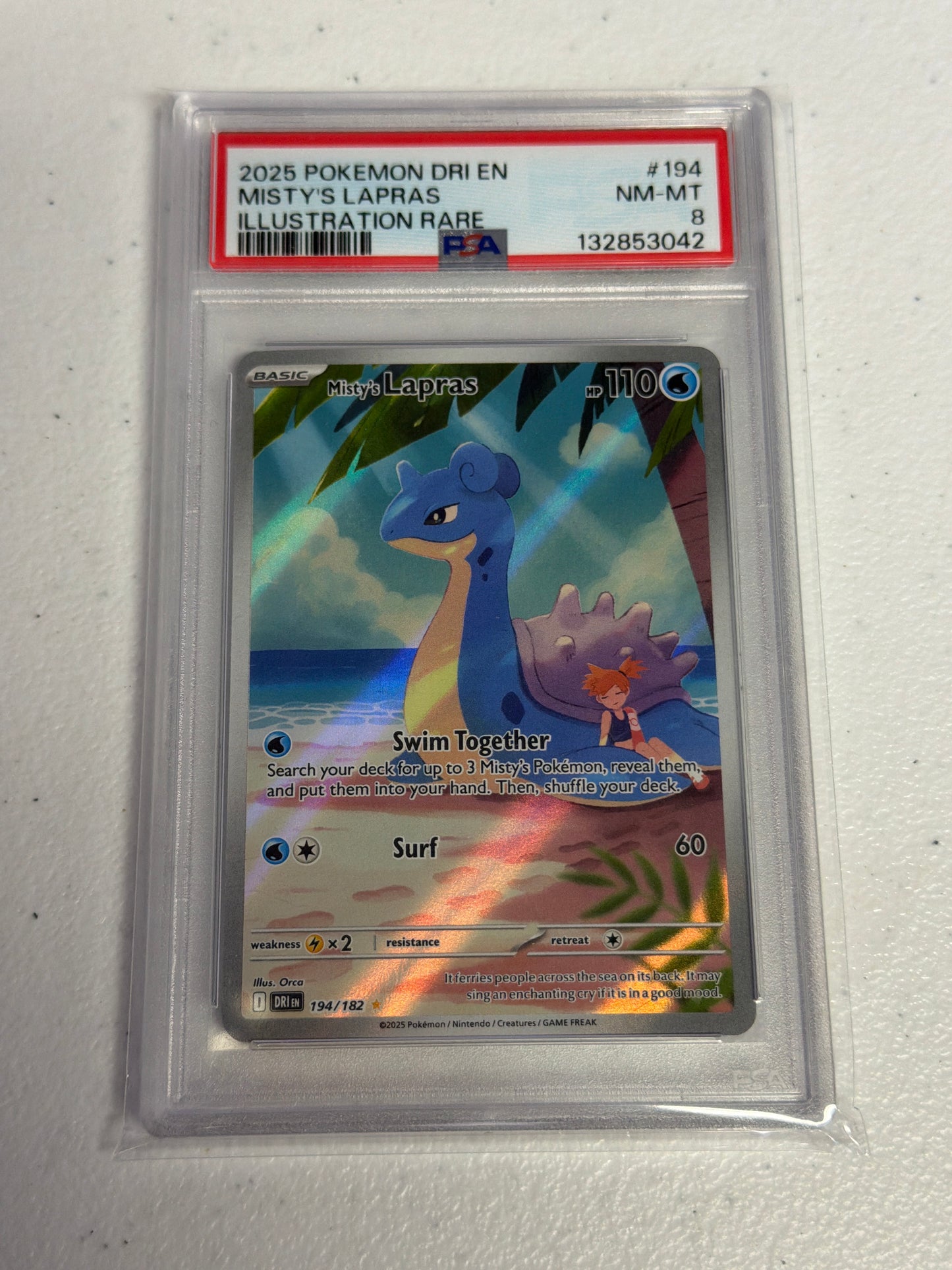 Misty’s Lapras PSA 8