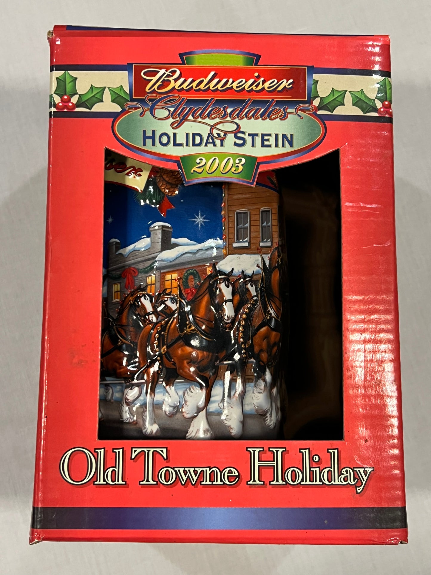 Budweiser Clydesdales Holiday Stein 2003