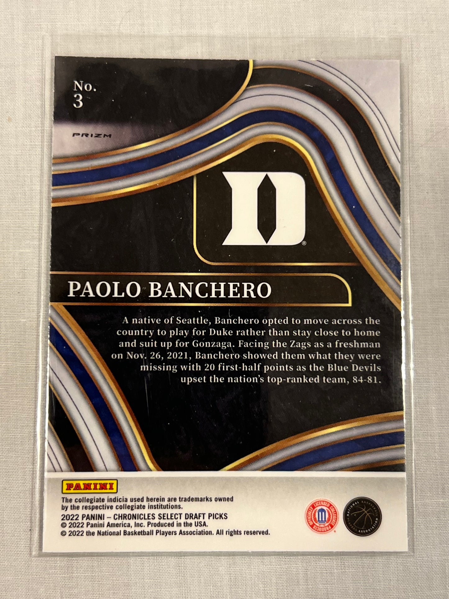 Paolo Banchero Select Black Rookie