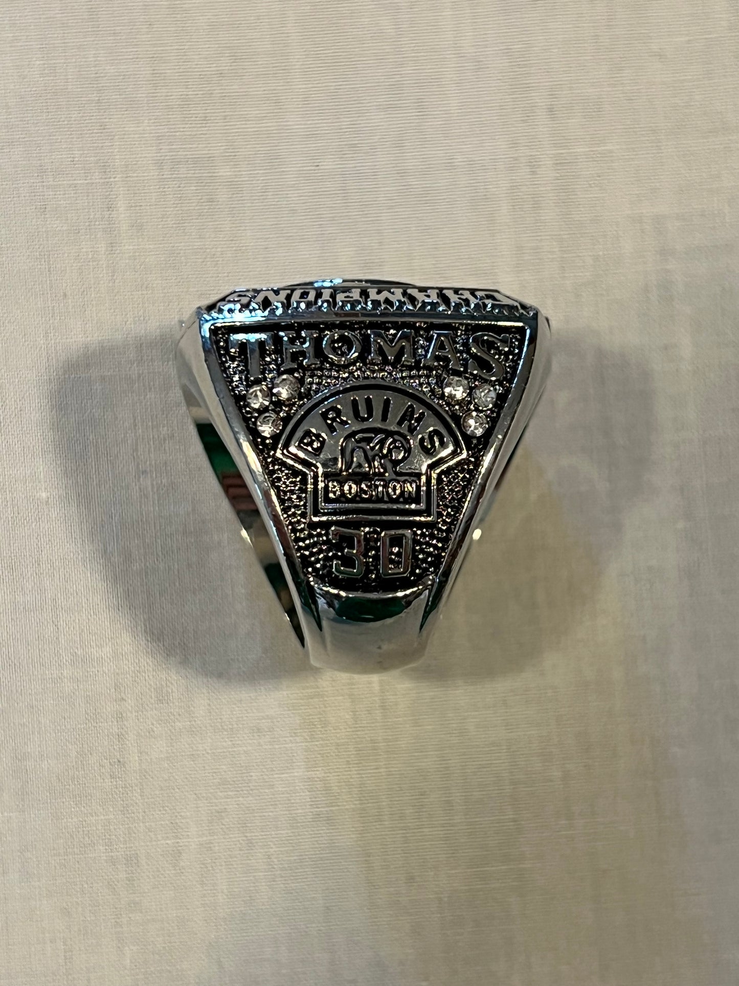 Tim Thomas Bruins 2011 Stanley Cup Champs Replica Ring