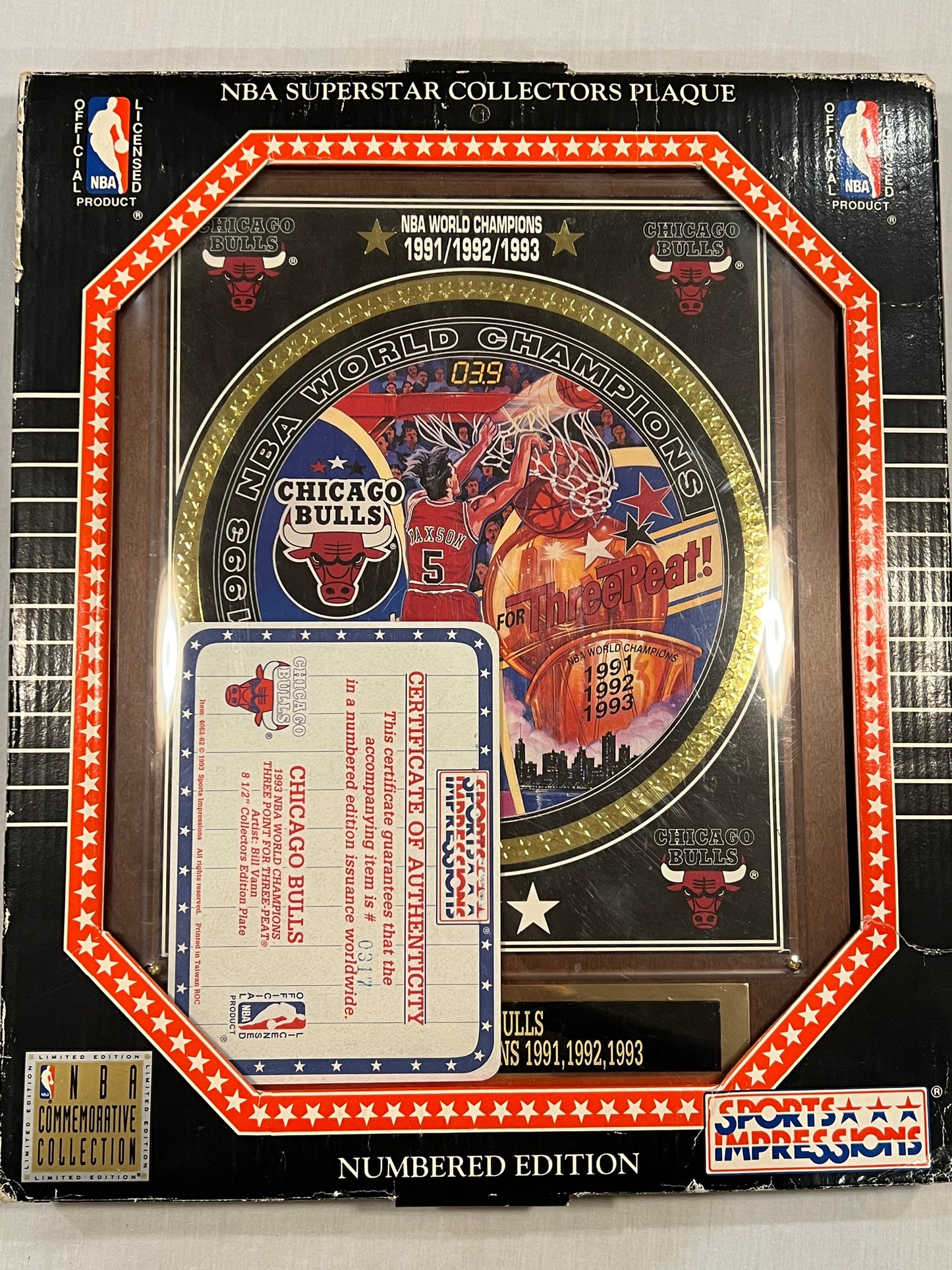 John Paxson Chicago Bulls Plaque