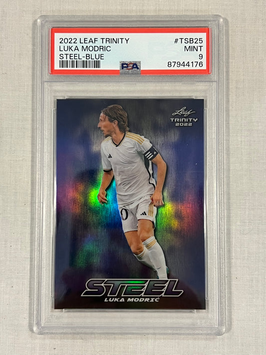 Luka Modric PSA 9 Steel Blue /15
