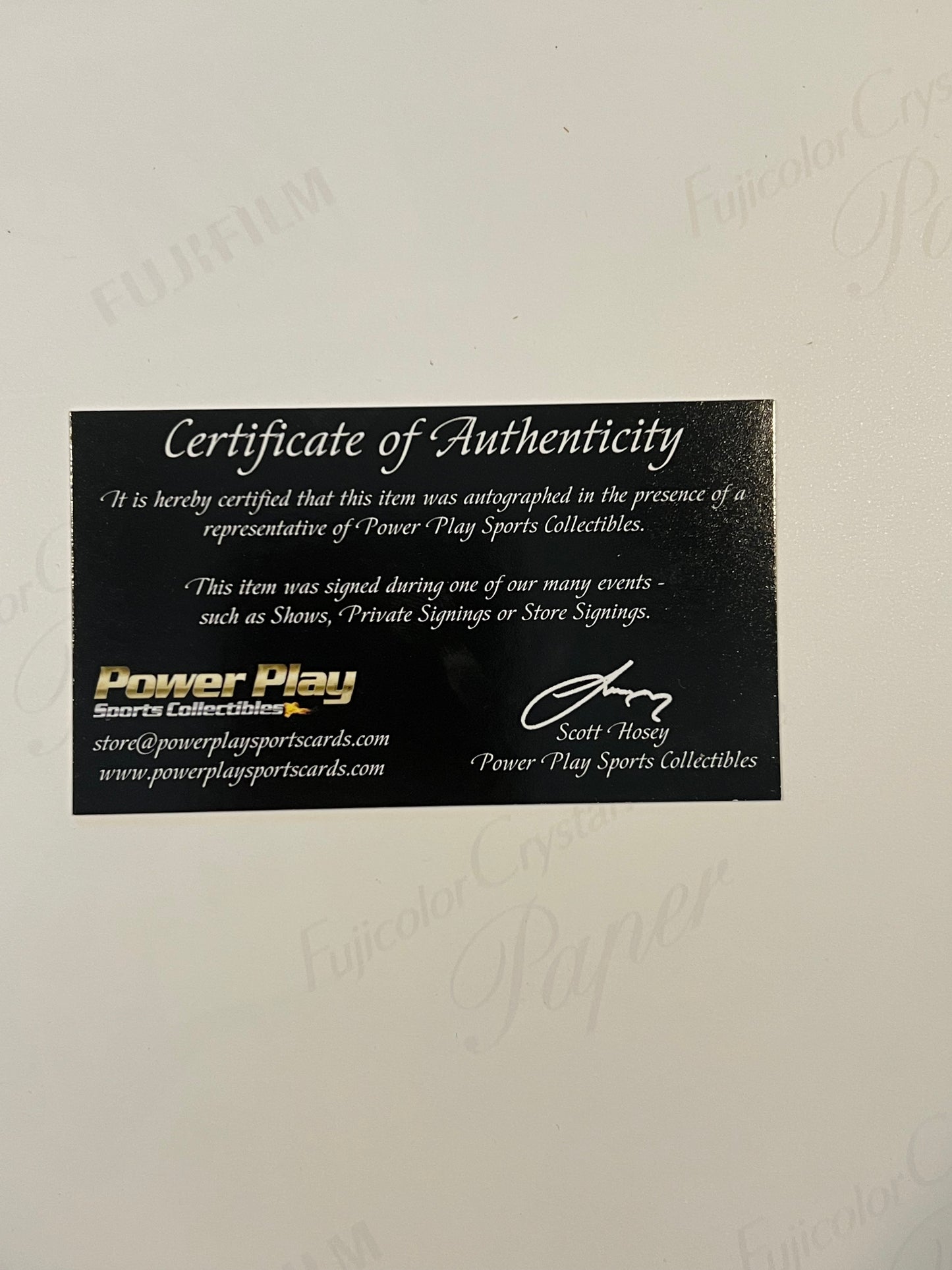 Paul Cotter LV Knights signed photo