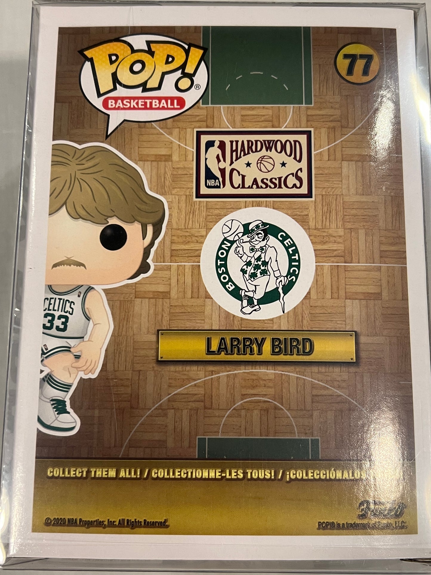Larry Bird w/ protective case