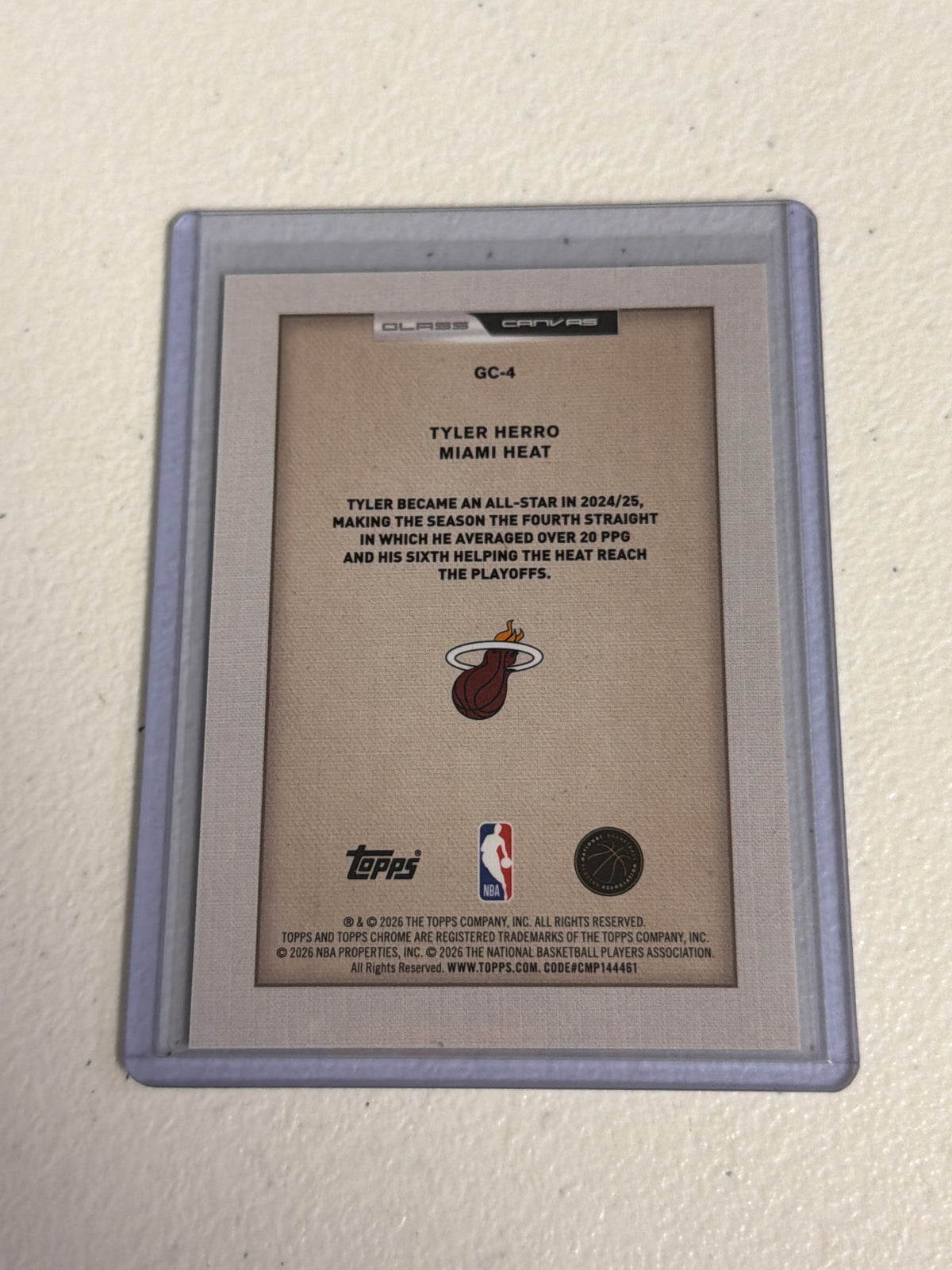 Tyler Herro Glass Canvas Case Hit