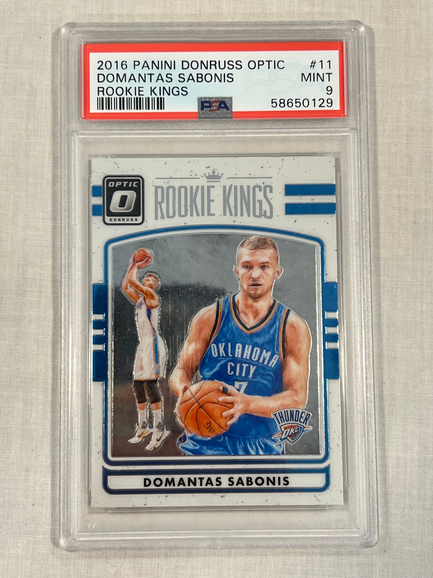 Domantas Sabonis PSA 9 Rookie Kings