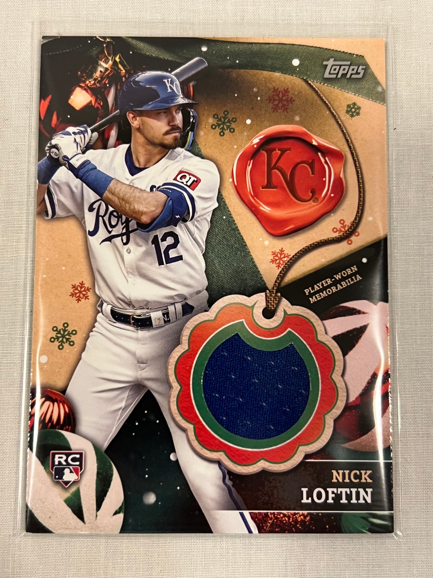 Nick Loftin Christmas Rookie Patch