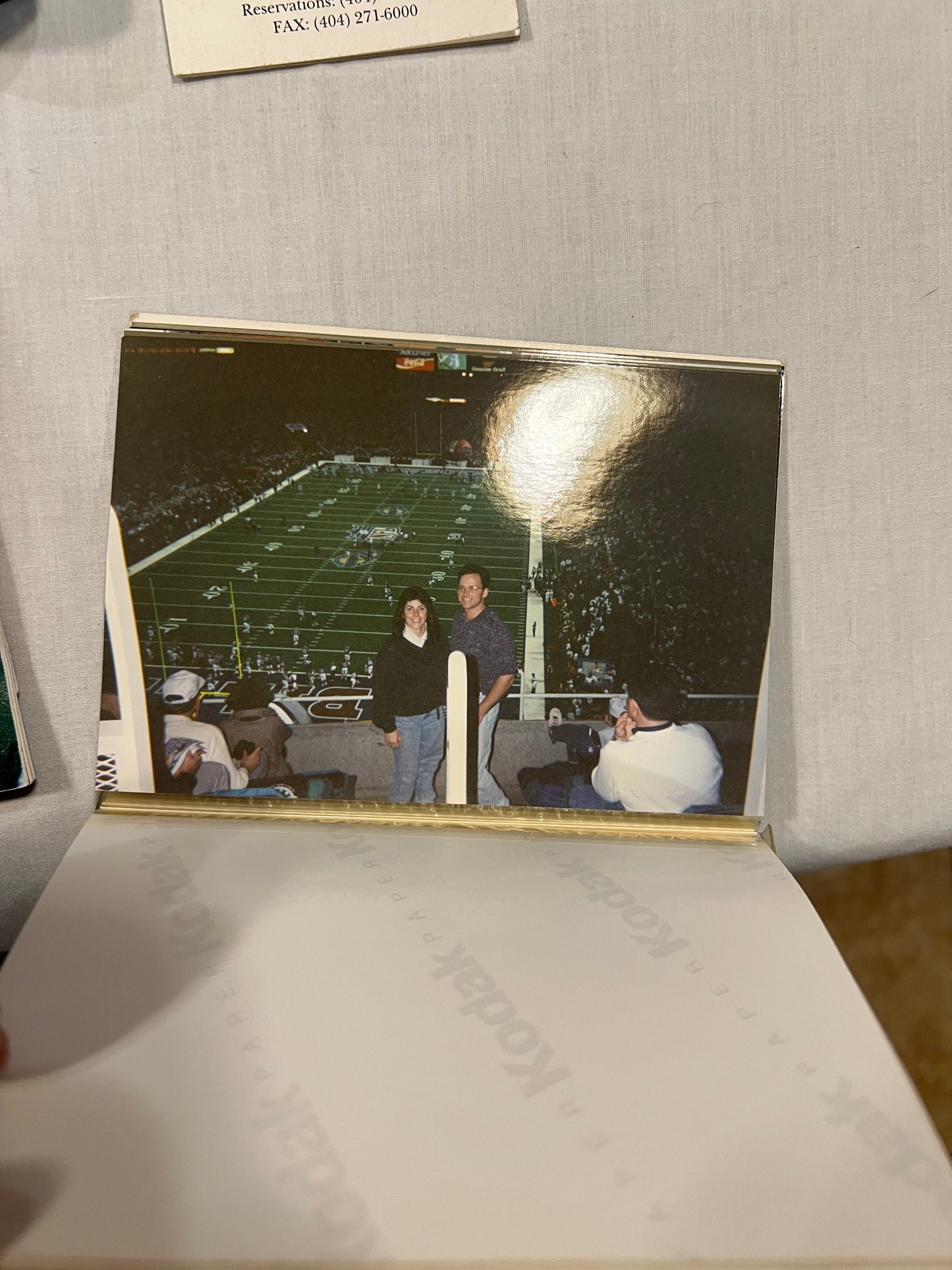 Super Bowl XXVIII 1993 Atlanta Cushion w/ Extras