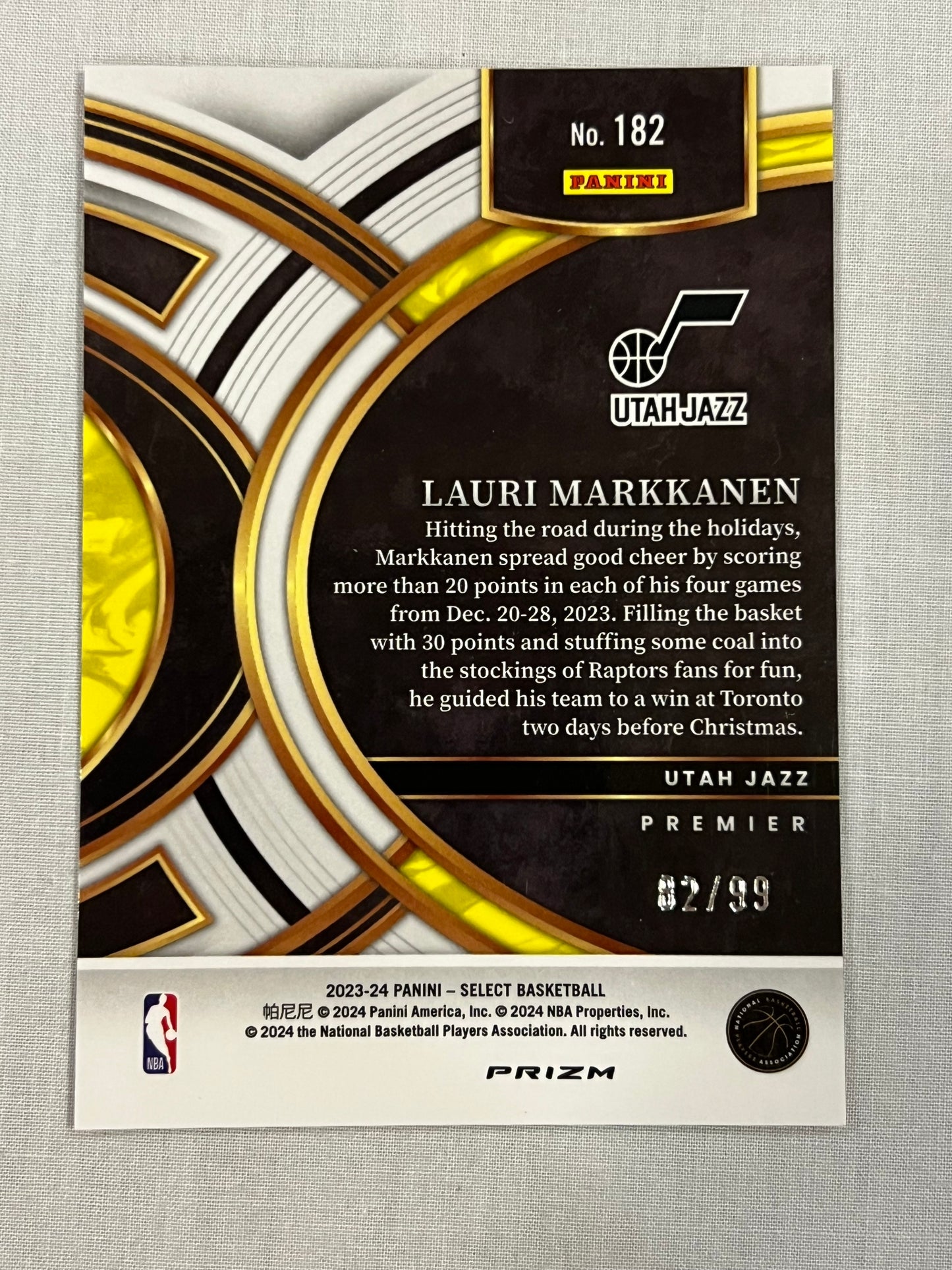 Lauri Markkanen Premier Level Pink Ice /99