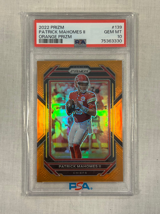 Patrick Mahomes PSA 10 Orange Prizm /249