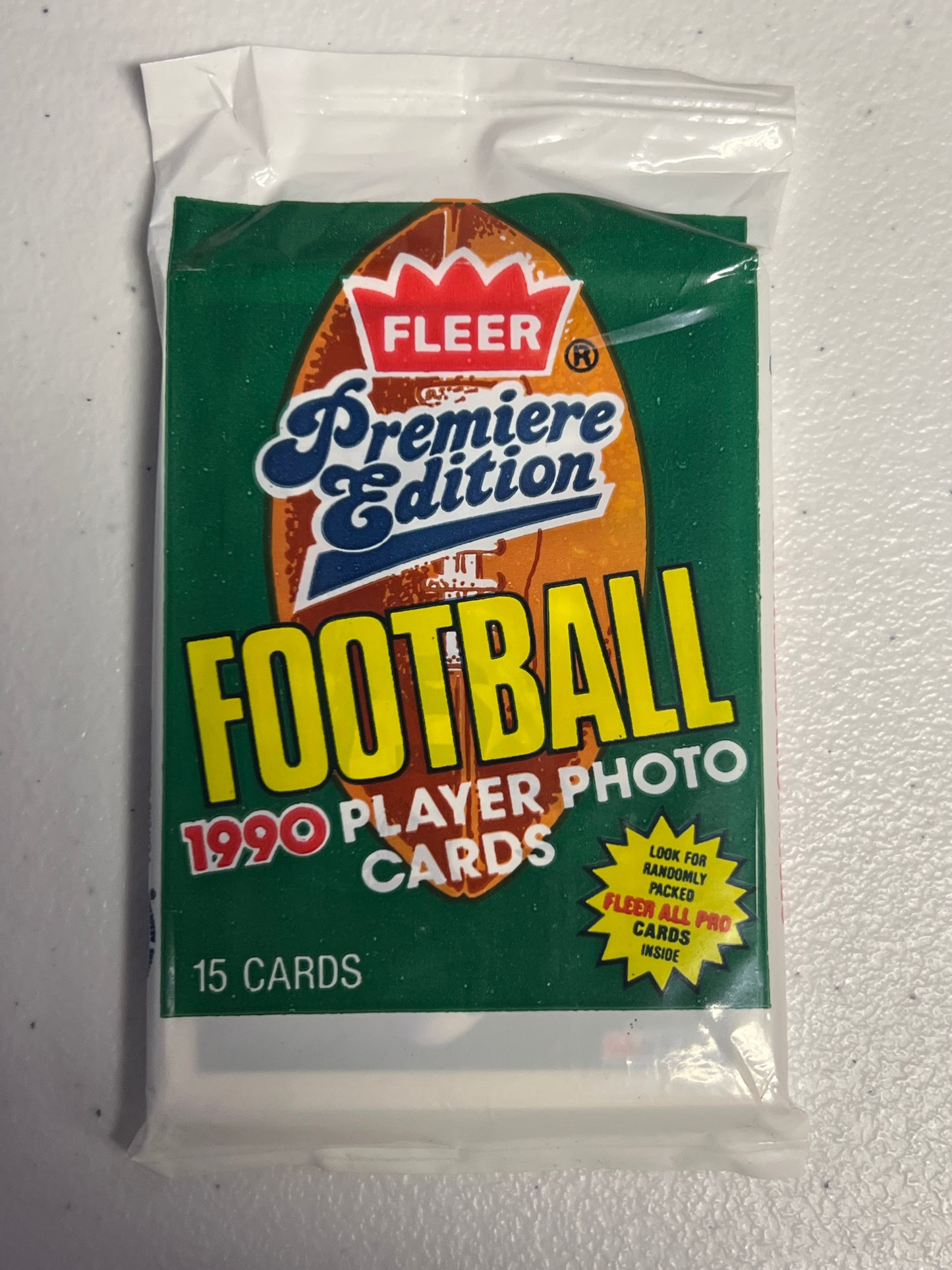 Fleer 1990 Football Premiere Edition Single Pack
