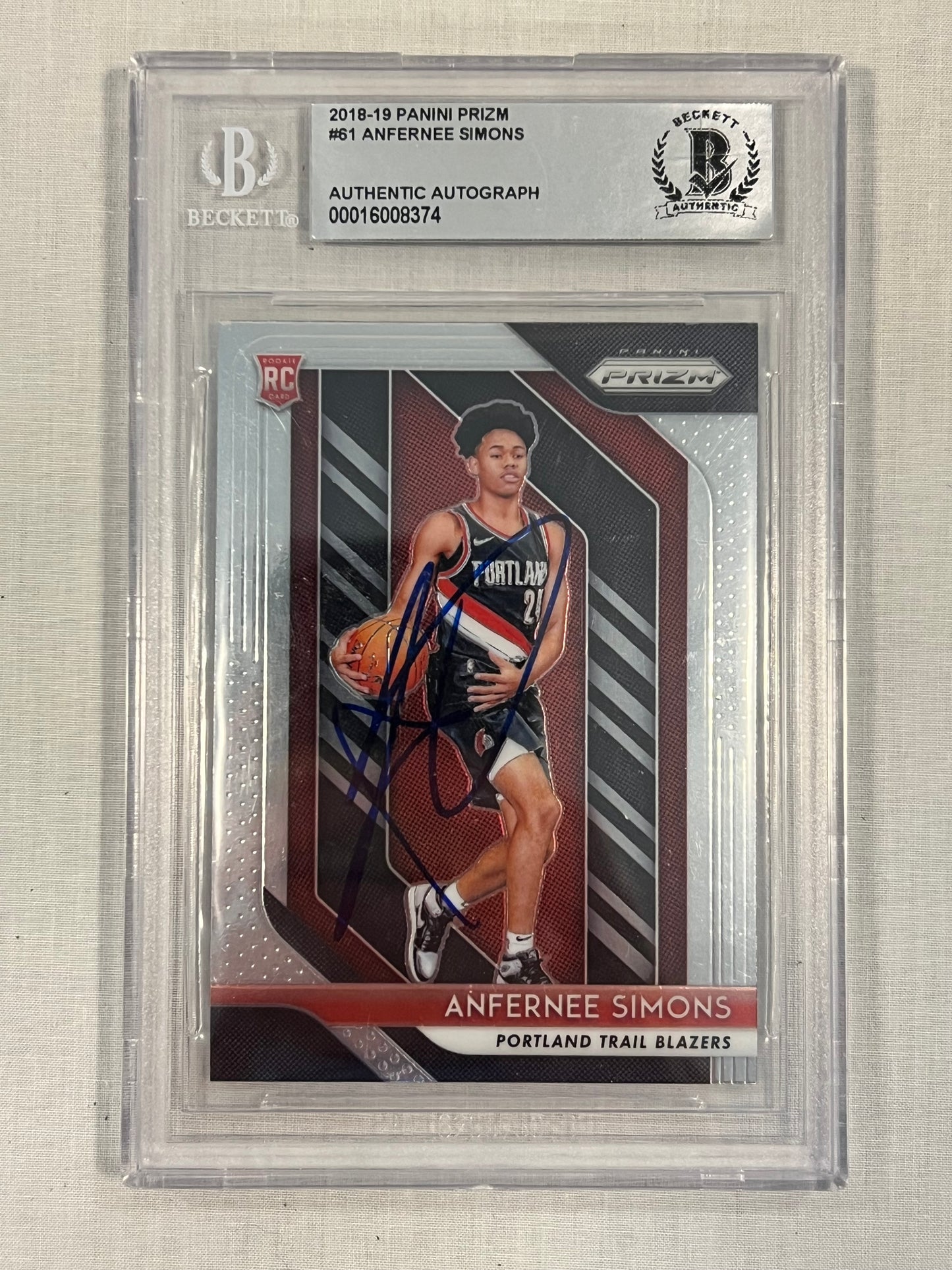Anfernee Simons Rookie Auto BGS Authentic