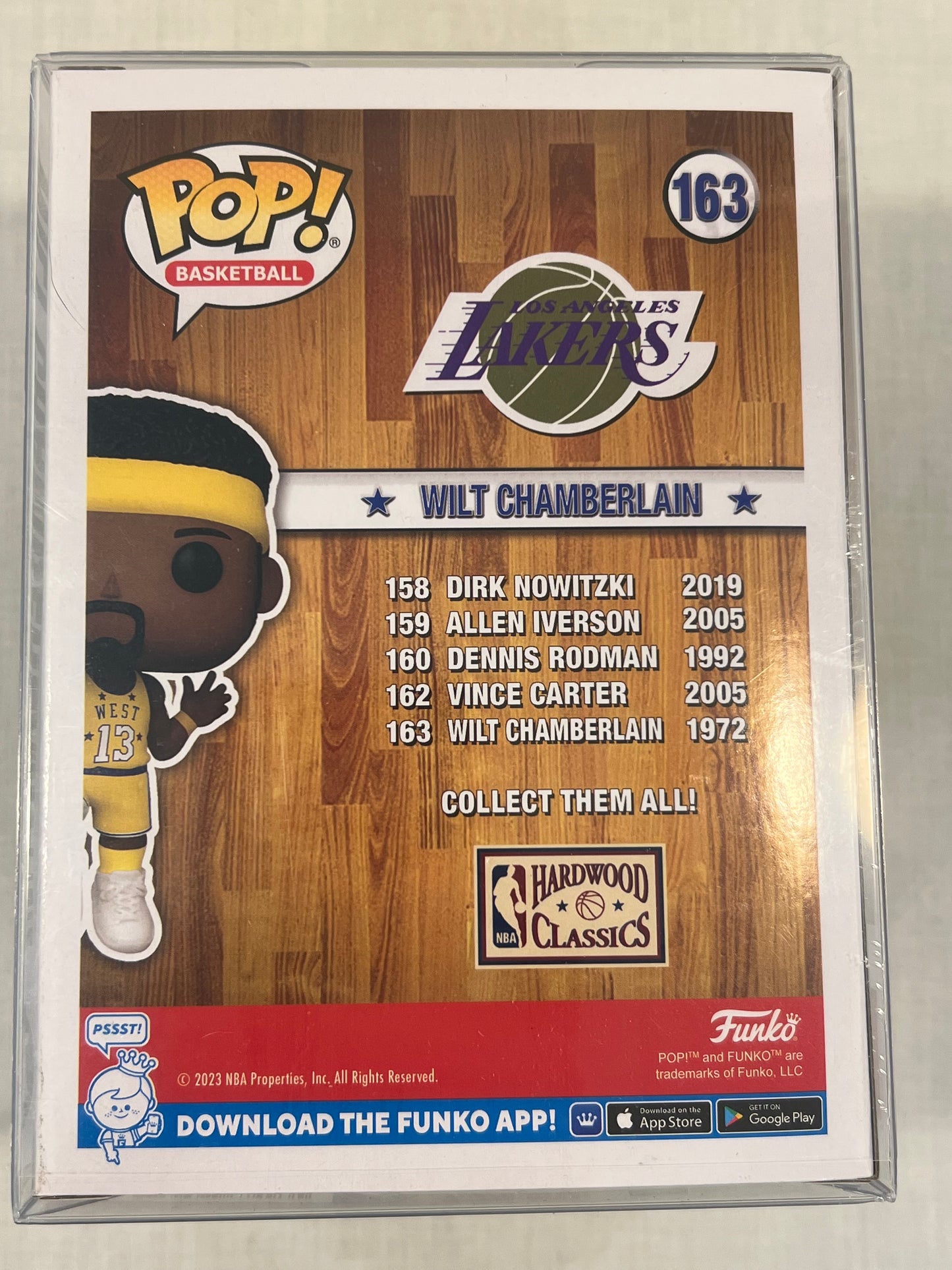 Wilt Chamberlain All-Star Edition w/ protective case