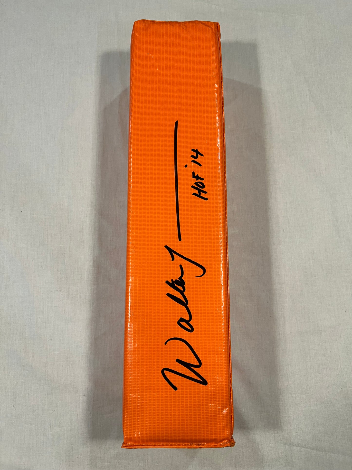Walter Jones "'HOF 14" Signed Pylon