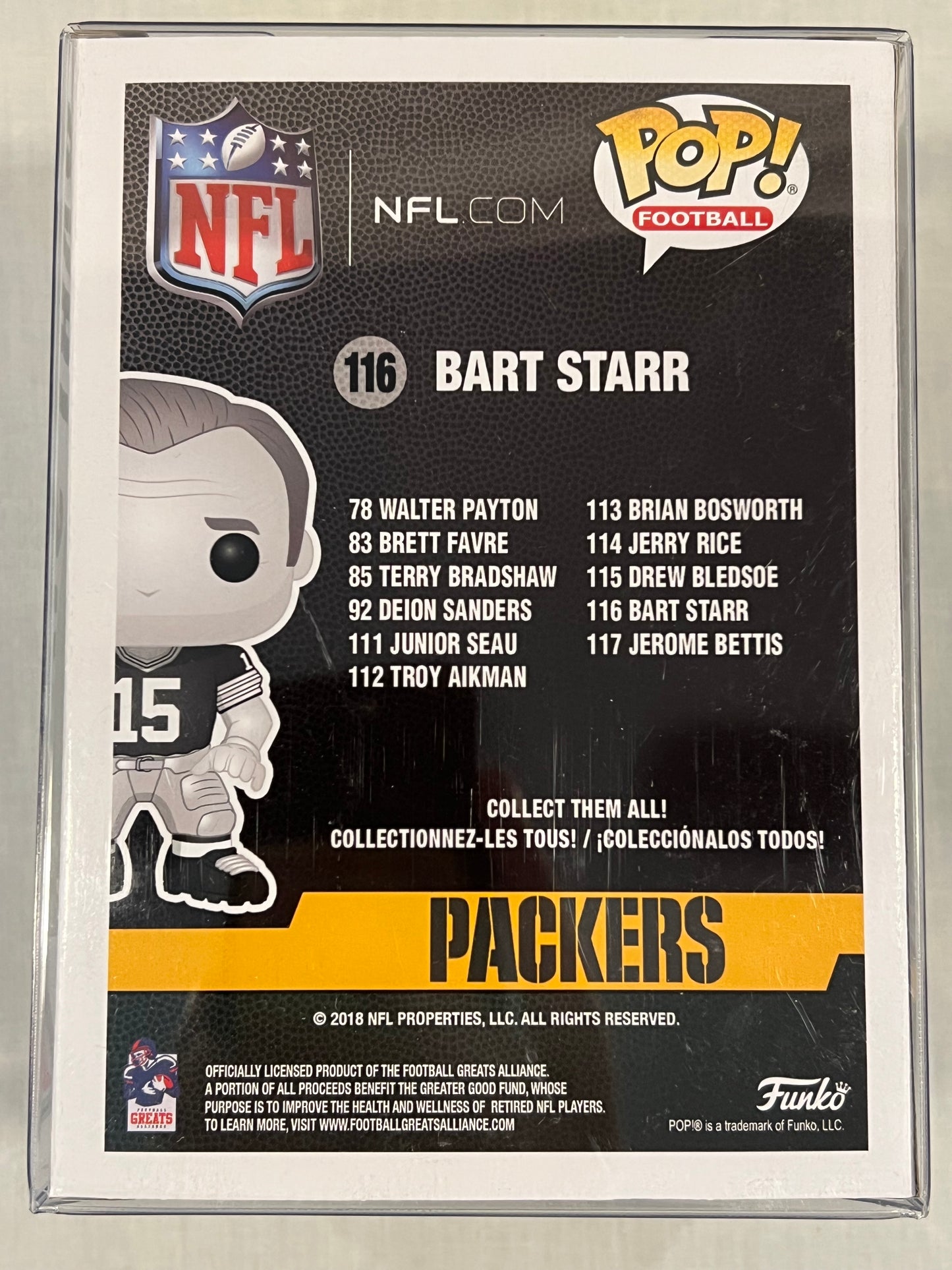 Bart Starr W/ Protective Case