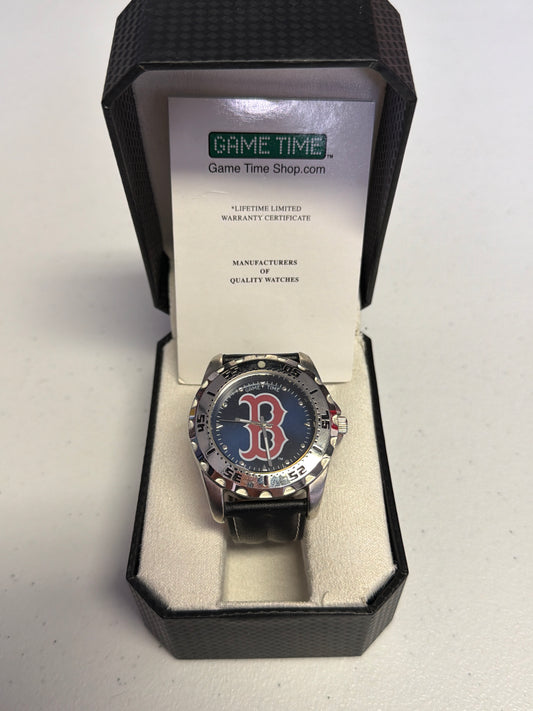 Boston Red Sox Leather Watch