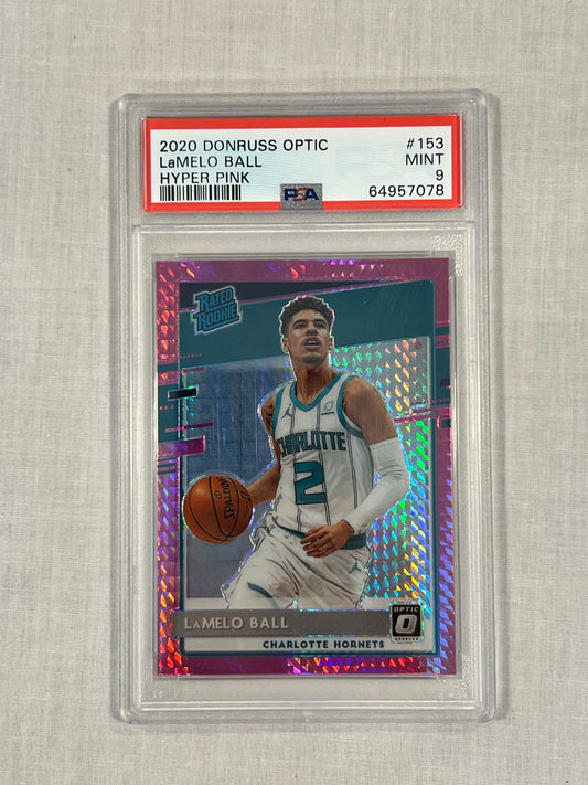 LaMelo Ball PSA 9 Rookie Hyper Pink