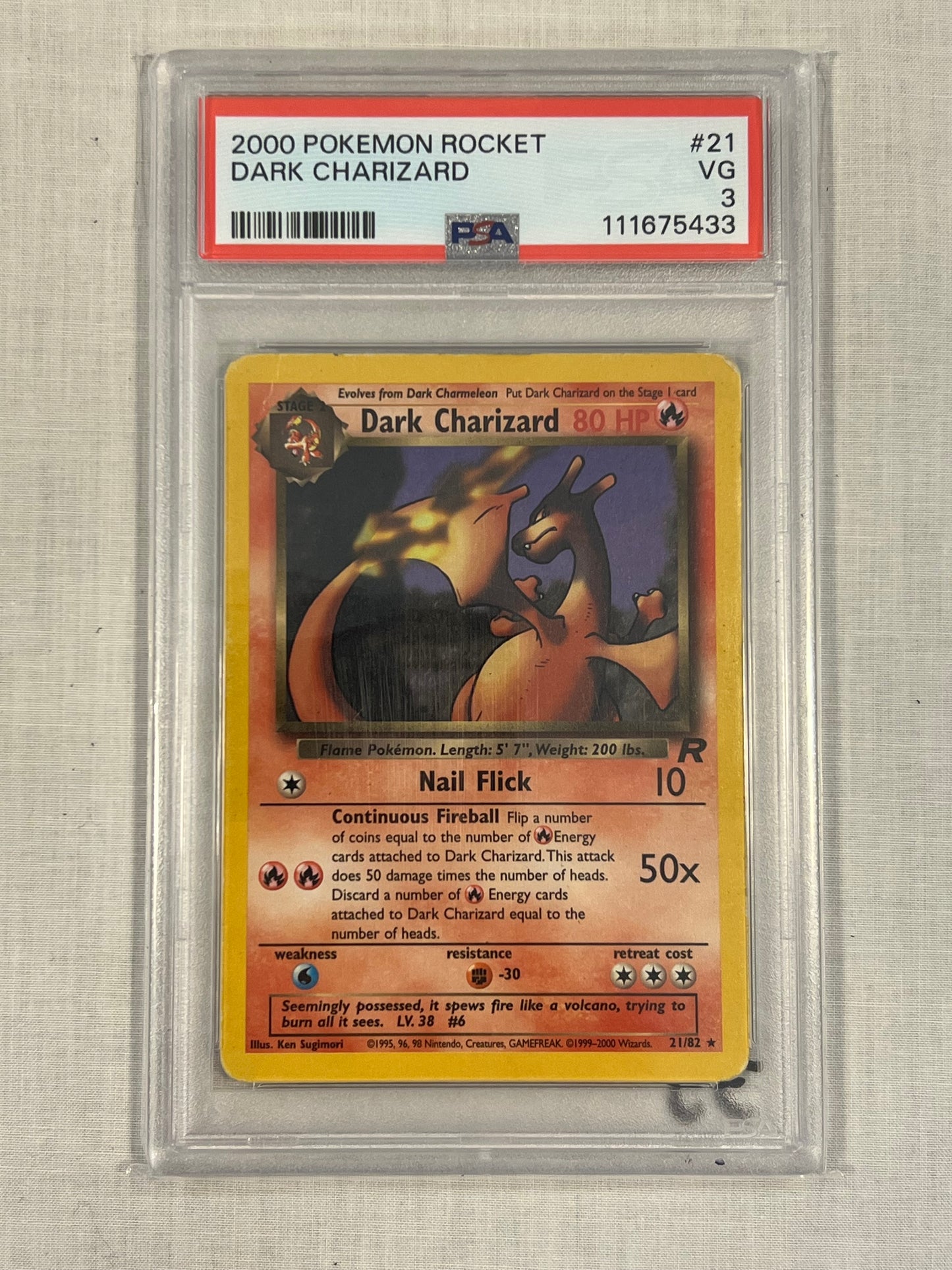 Dark Charizard PSA 3