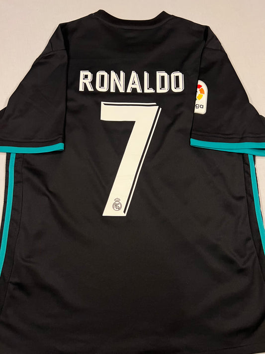 Cristiano Ronaldo Black/Teal Real Madrid Mens Large