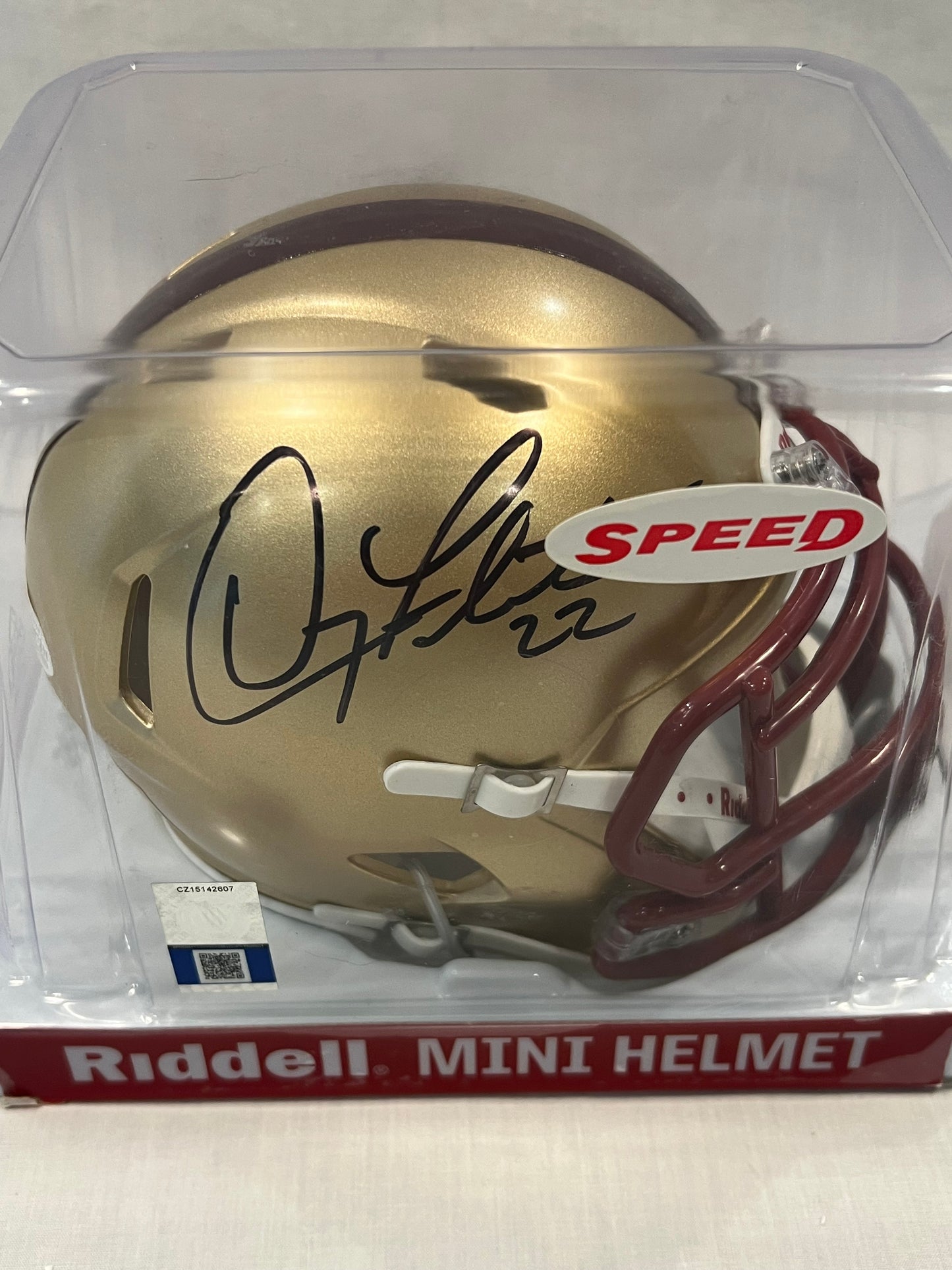 Doug Flutie signed Boston College Mini Helmet