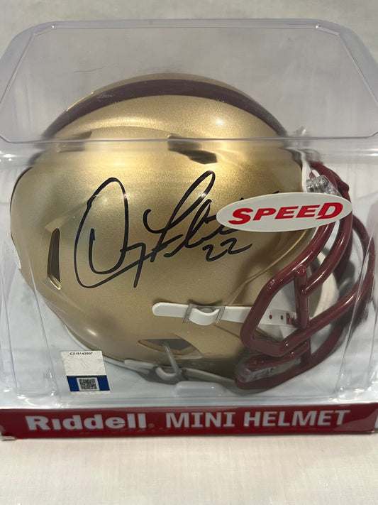 Doug Flutie signed Boston College Mini Helmet