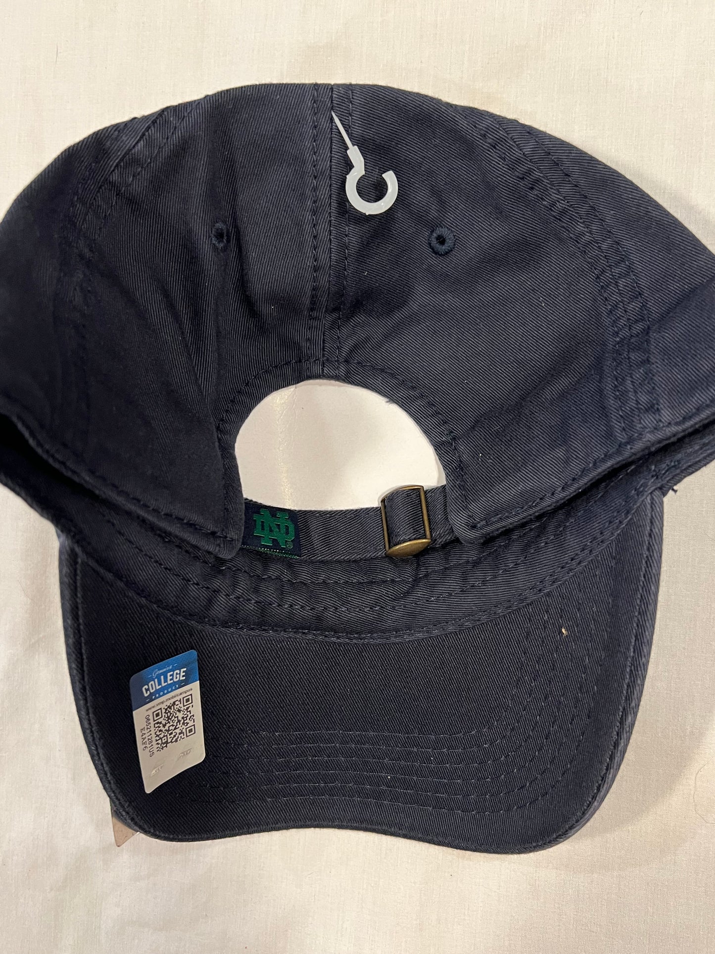 Notre Dame Black Adjustable Hat
