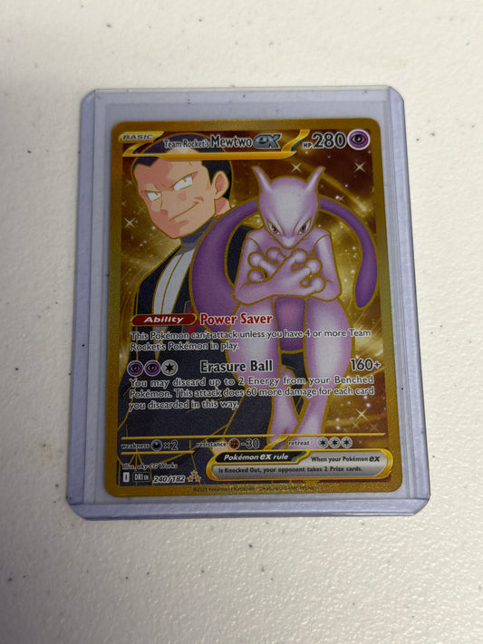 Team Rockets Mewtwo EX Gold