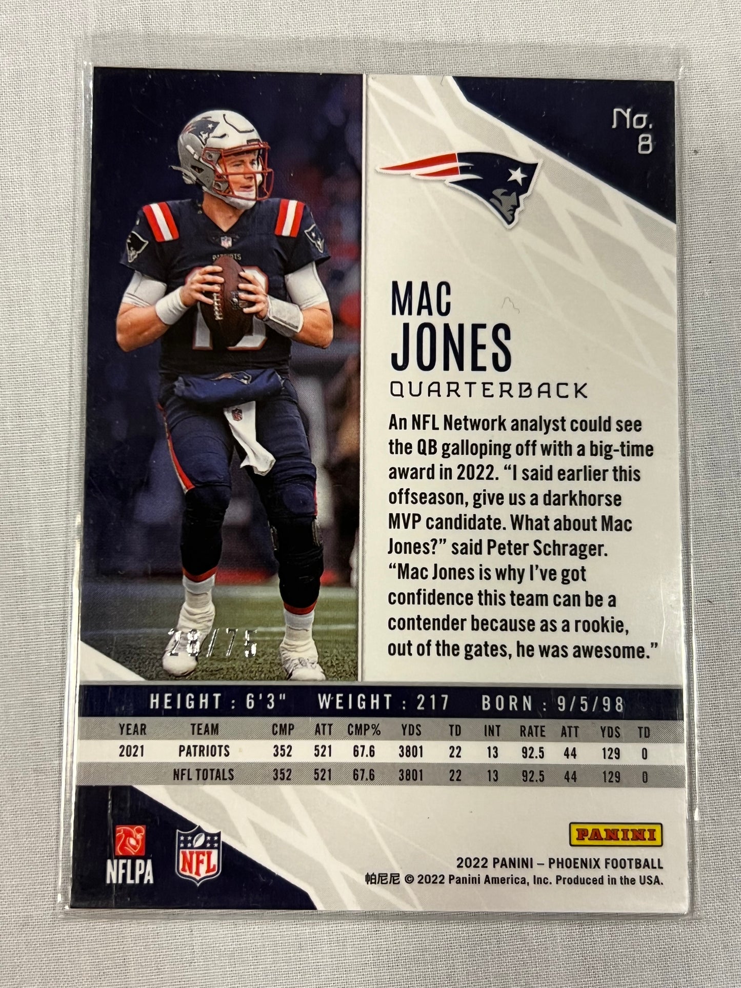 Mac Jones Phoenix Orange /75