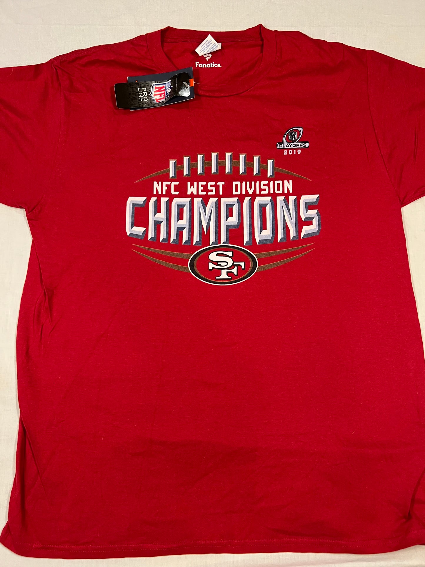San Francisco 49ers NFC Division Champ T-Shirt Mens Large