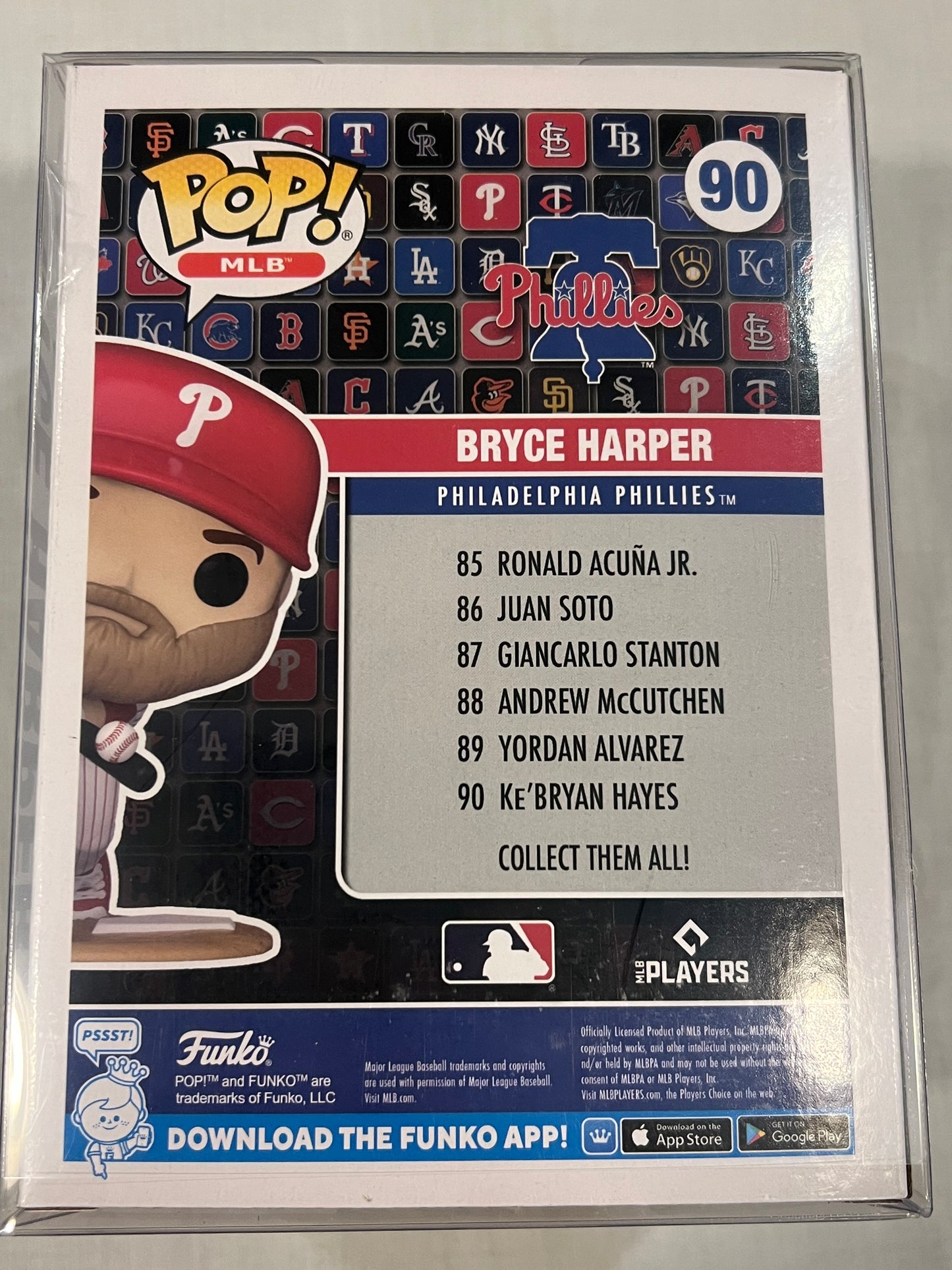 Bryce Harper Philadelphia Phillies w/ Protective Case