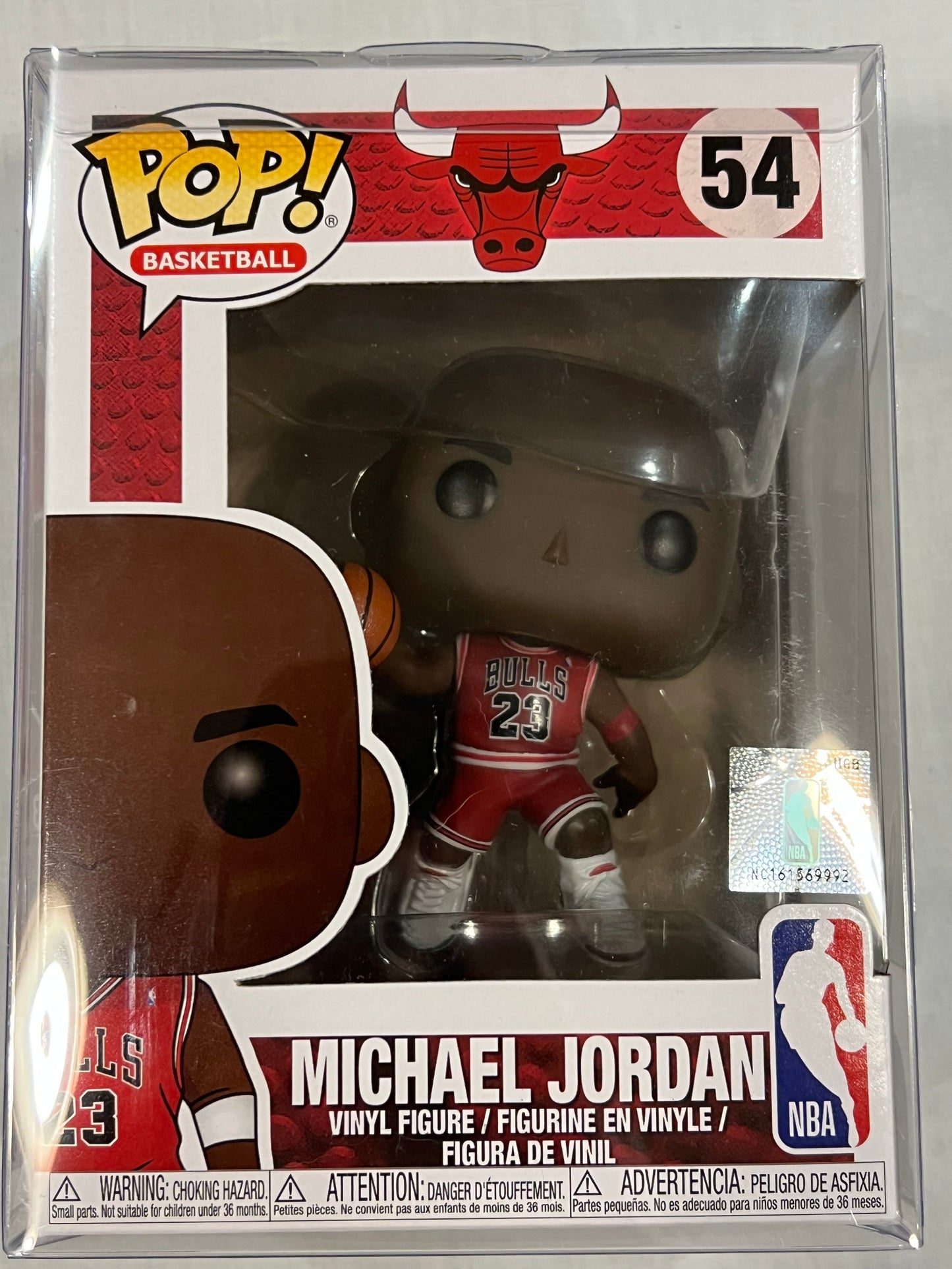 Michael Jordan Red Bulls Jersey w/ protective case