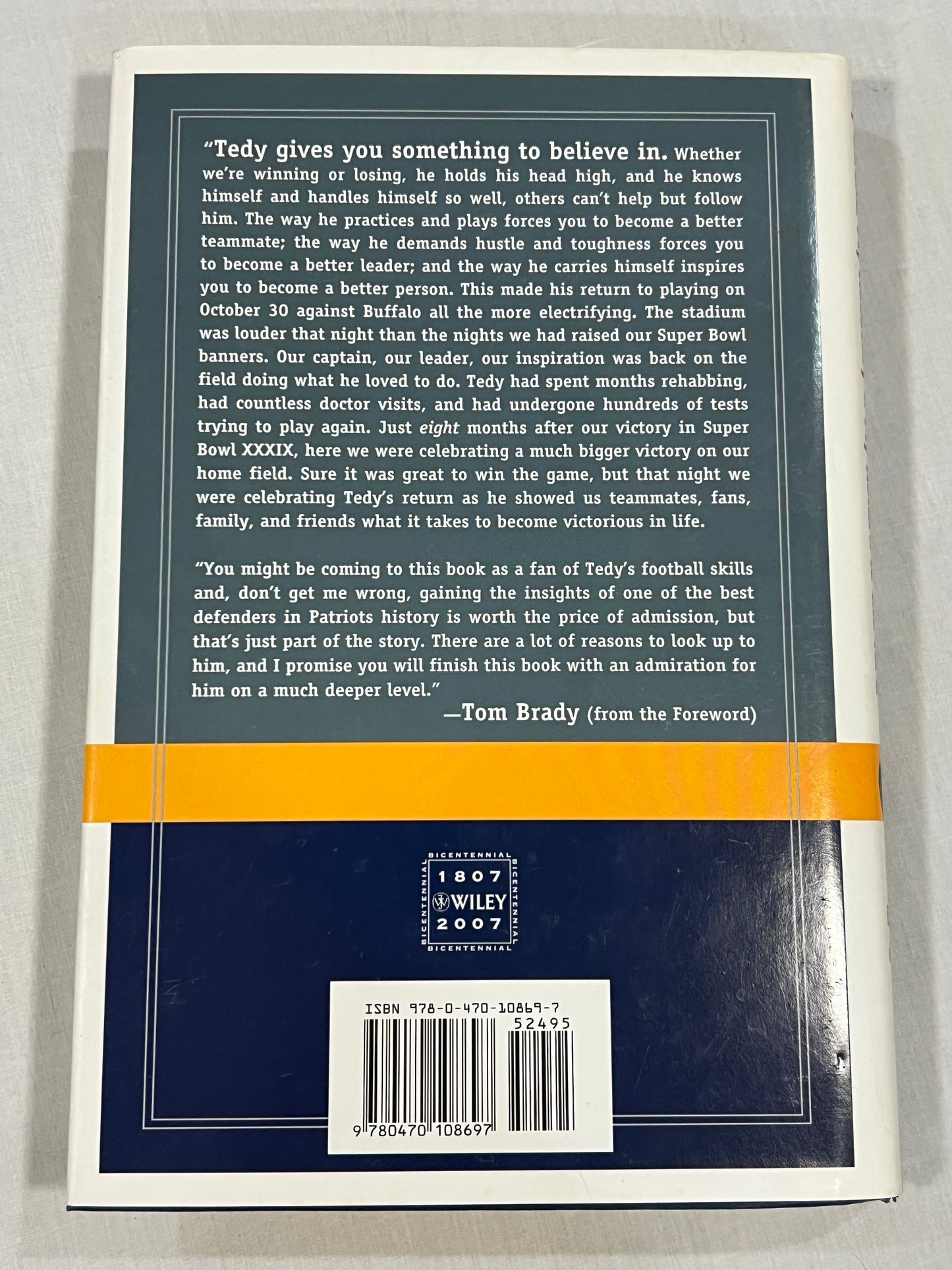 Tedy Bruschi Foreworded by Tom Brady Hardcover