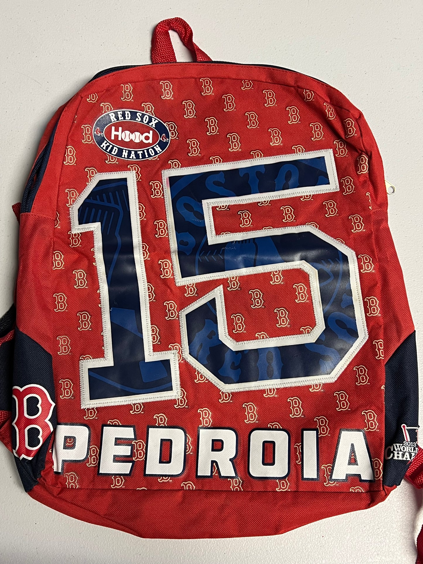 Dustin Pedroia Red Sox 2013 World Series Backpack