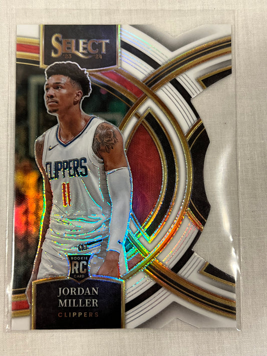 Jordan Miller Select White Rookie Die Cut /149