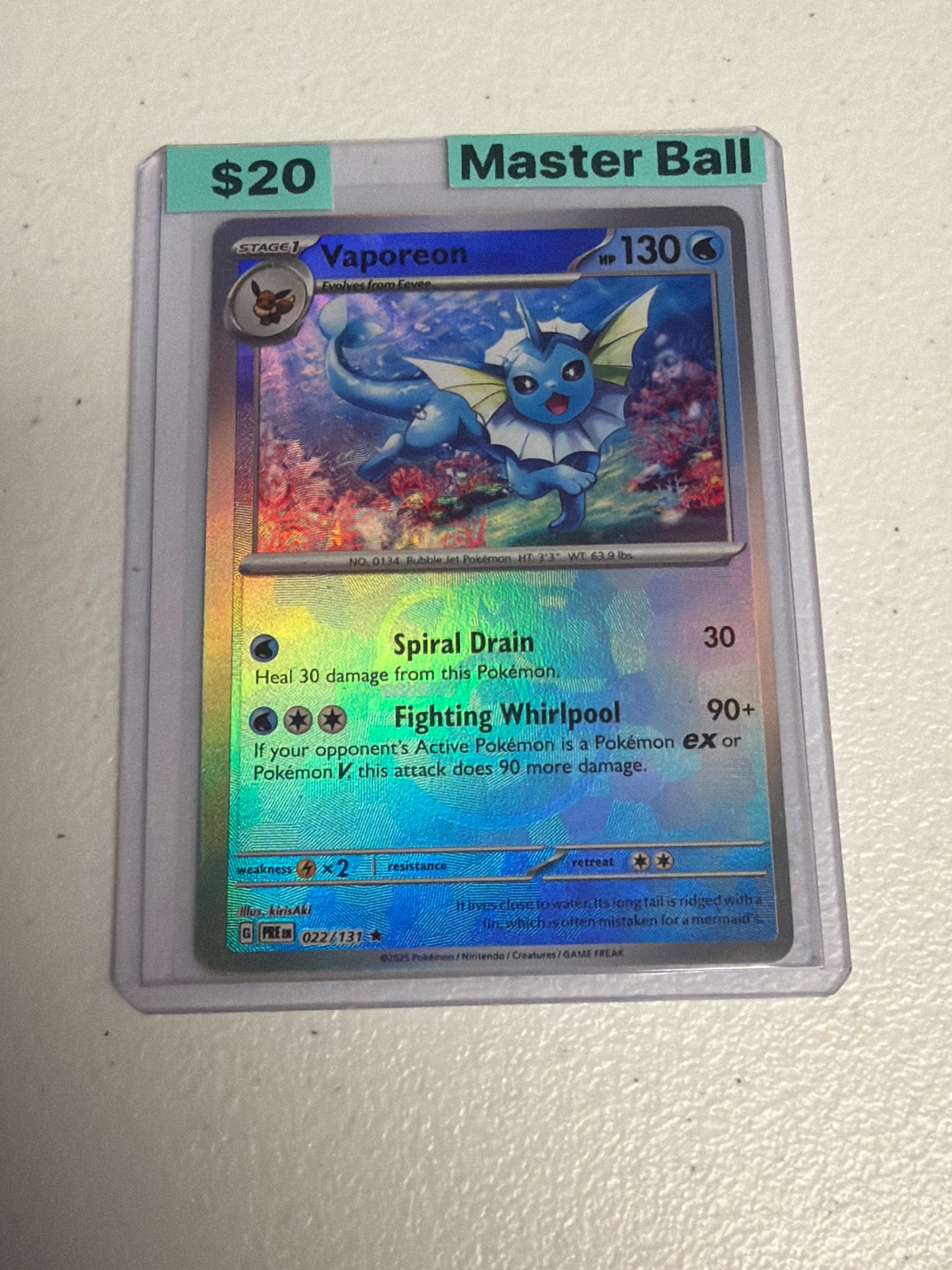 Vaporeon Master Ball