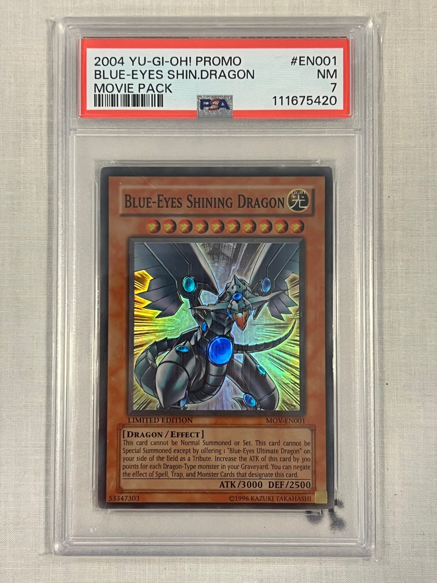Blue Eyes Shining Dragon PSA 7