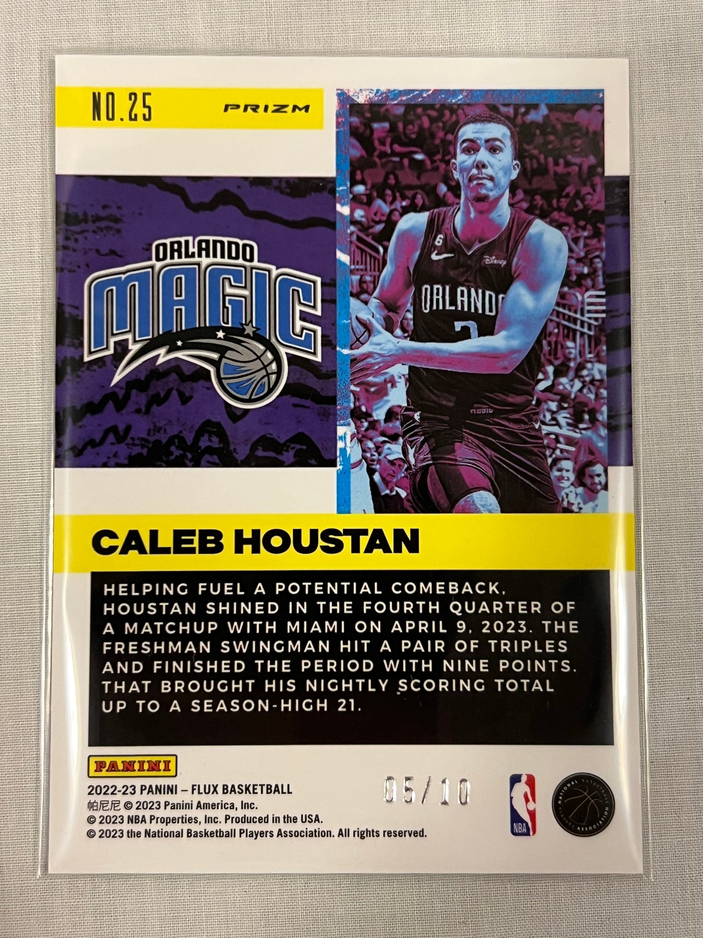 Caleb Houstan Freshman Year Gold /10