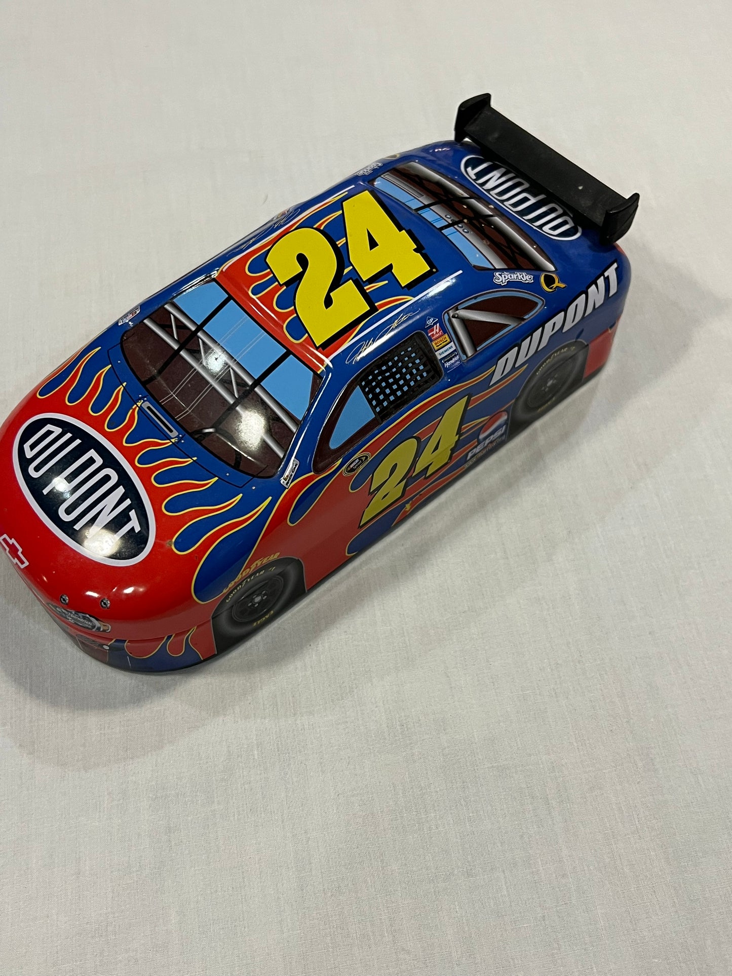 Jeff Gordon Tin Collectible Car with spoiler