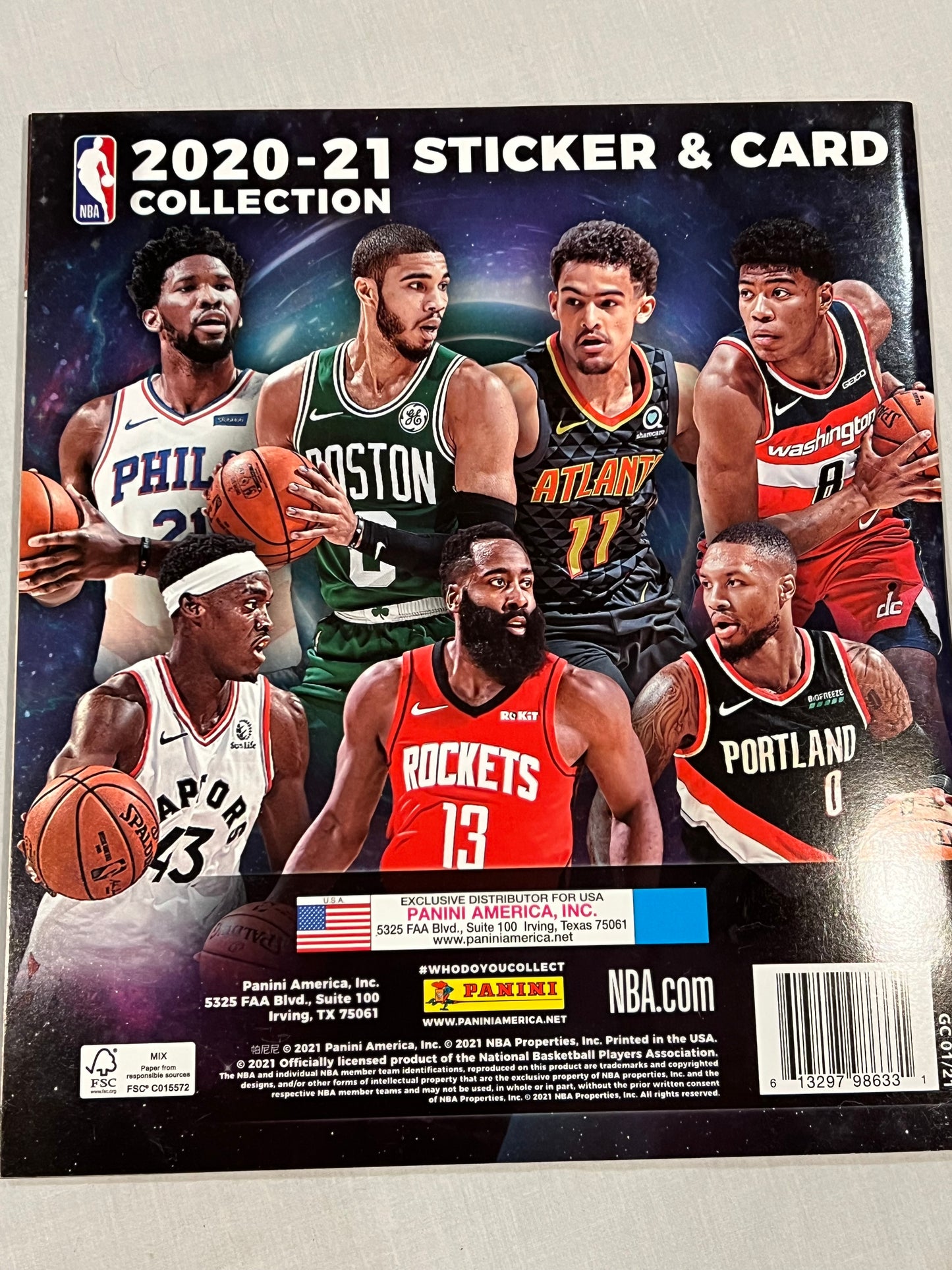 NBA 2020 Sticker Collection Book