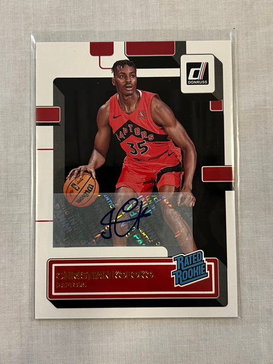 Christian Koloko Rated Rookie Auto