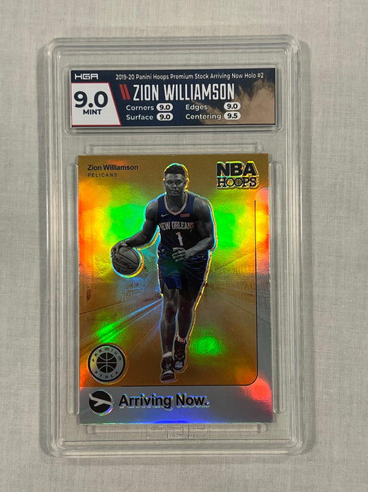 Zion Williamson HGA 9 Rookie Arriving Now Holo