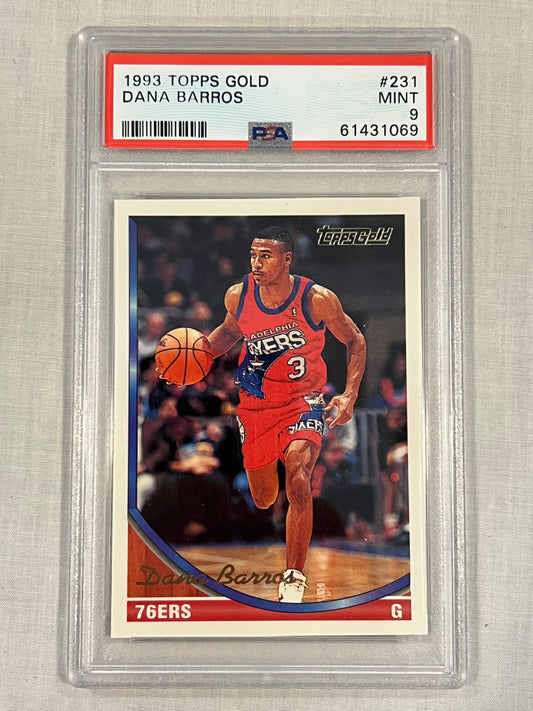 Dana Barros PSA 9 Topps Gold