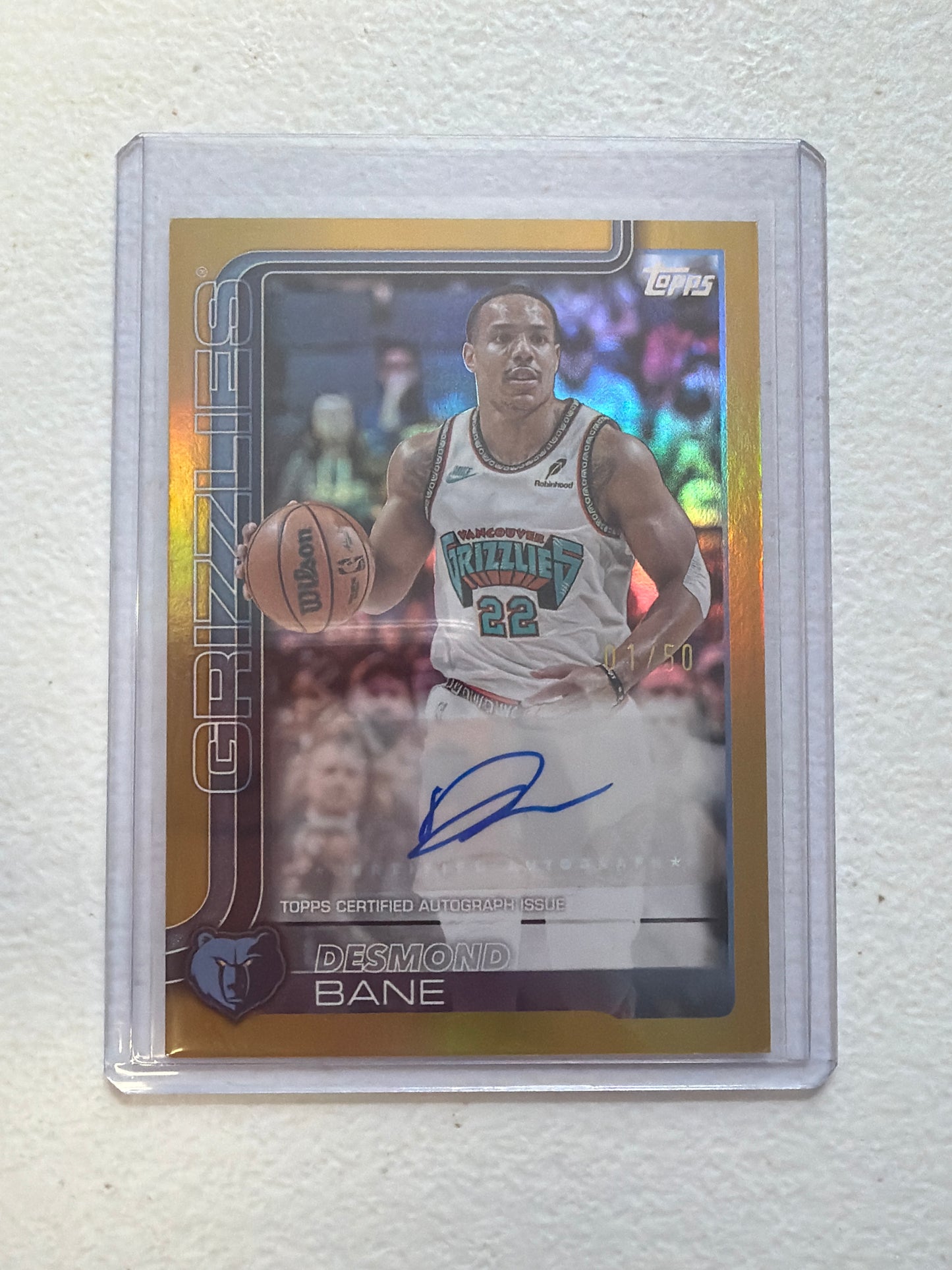 Desmond Bane Topps Auto 1/50