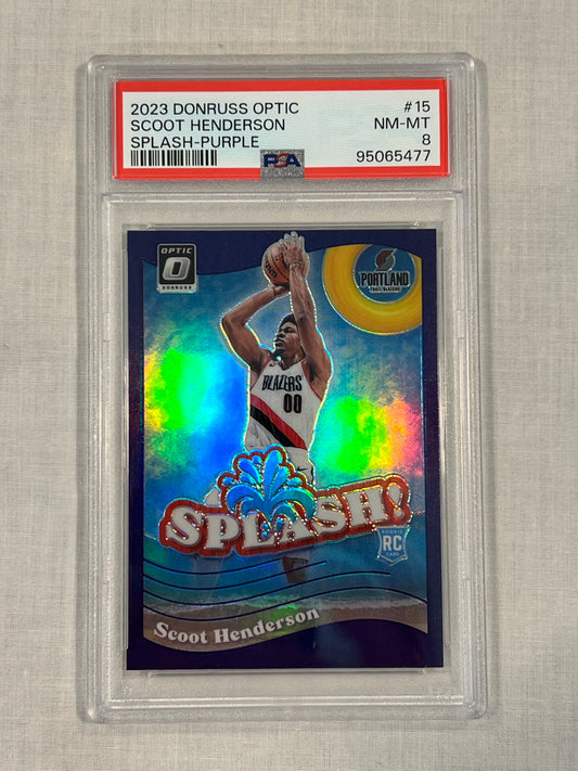 Scoot Henderson PSA 9 Rookie Splash Purple