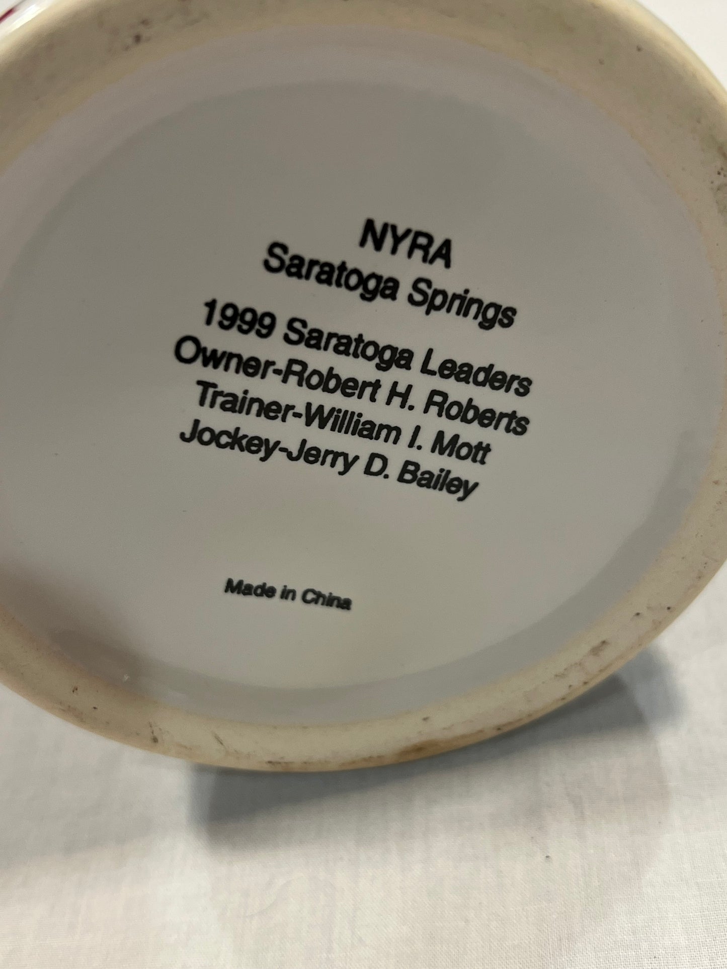 Saratoga 1999 Racetrack Stein