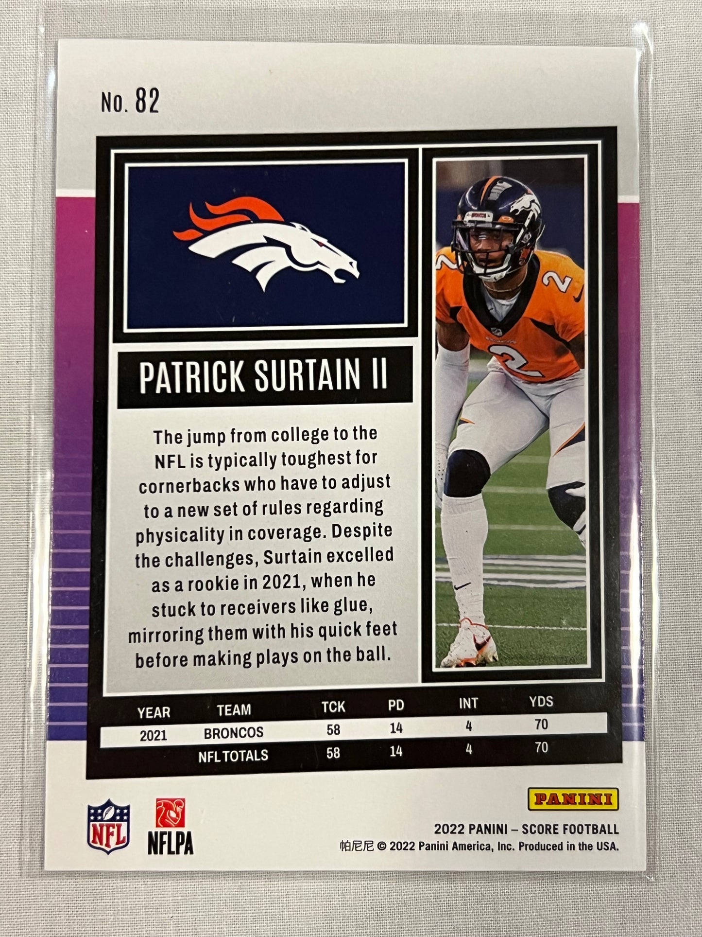 Patrick Surtain II Purple Cracked Ice /299