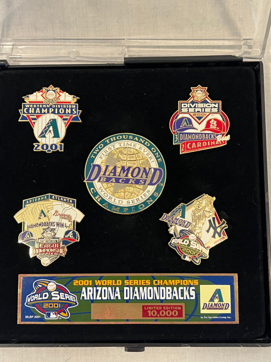 2001 World Series Pin Set Limited Edition /10000