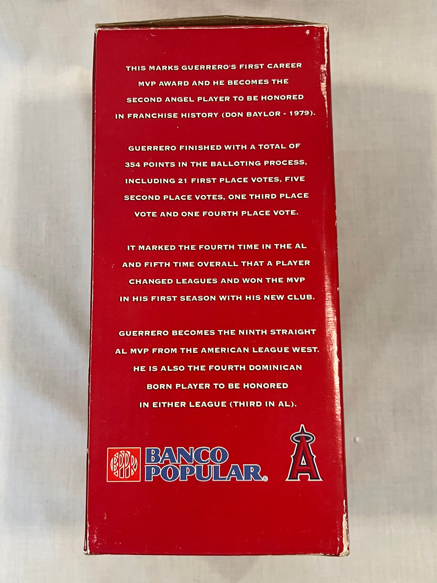Vladimir Guerrero 2004 MVP Exclusive Bobblehead